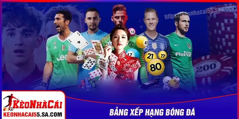 Các loại hình bảng xếp hạng bóng đá thường gặp